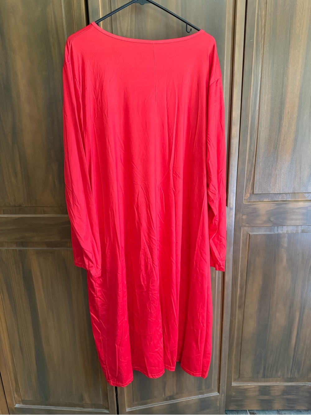Red Long-Sleeve Holiday Graphic Nightdress - Women - Picture 4 of 6